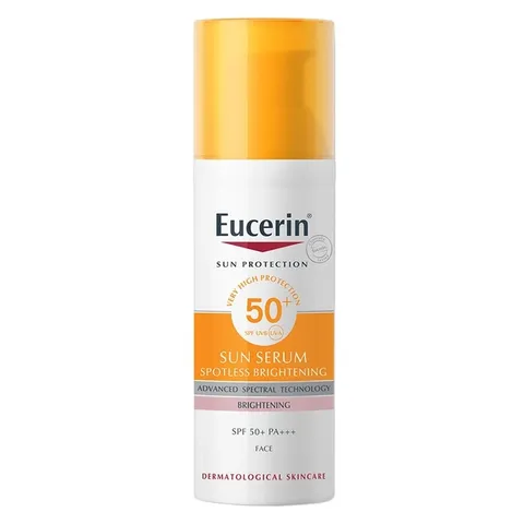 Kem Chống Nắng Cho Da Nám Eucerin Sun Serum Spotless Brightening SPF 50+ PA++++ 50ML Sáng Da Mờ Thâm Nám