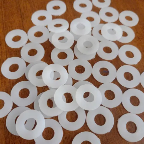 Long đen nhựa trắng M8x20x2 cách điện,vòng đệm cách điện,bulong nhựa cách điện
