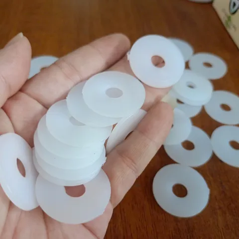 [combo 100 cái] long đền nhựa trắng M8x30x2 , vòng đệm nhựa cách điện