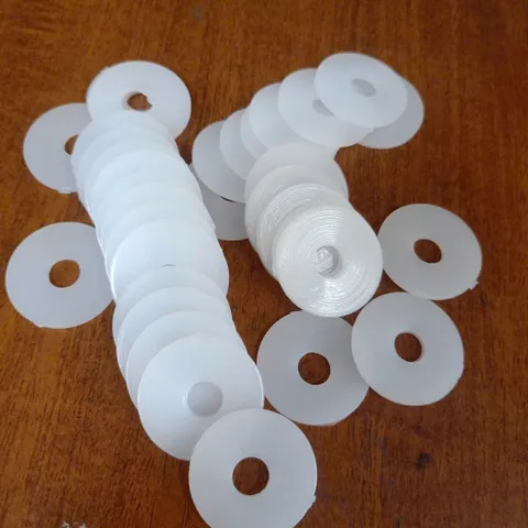 [combo 100 cái] long đền nhựa trắng M8x30x2 , vòng đệm nhựa cách điện