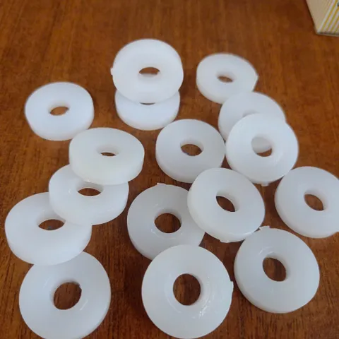 [combo 100 cái ] Long đền nhựa trắng dầy M8x25x5,vòng đệm cách nhiệt