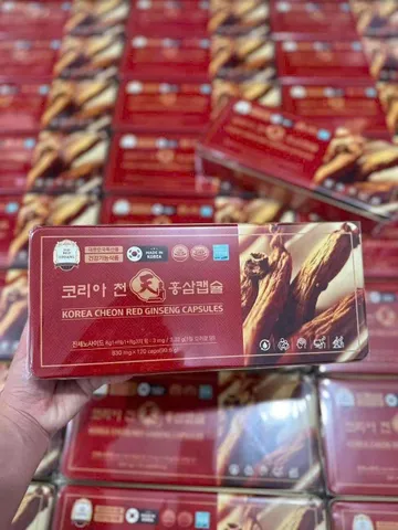 Viên Đạm Thiên Sâm Hồng Sâm Korea Cheon 120 Viên - Giúp Tăng Cường Sức Khỏe và Nâng Cao Thể Lực 100% Từ Thiên Nhiên