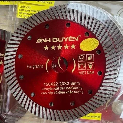 Lưỡi Cắt Đá Hoa Cương ÁNH QUYỀN 150mm – Lưỡi Cắt Kim Cương Chuyên Dụng Cho Granite
