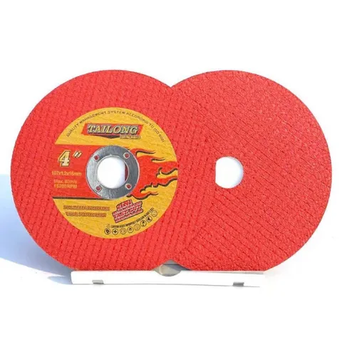 Đá cắt TAILONG 2 mặt đỏ vàng 107x1.2x16mm cho máy cắt kim loại