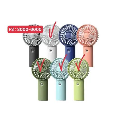 quạt mini cầm tay yoobao F3 pin sạc 3000mah màu ngẫu nhiên)