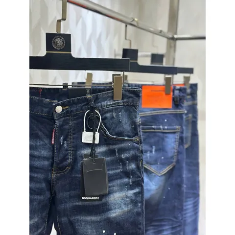 Quần Jean Nam Mẫu jean was rách + vẩy sơn cực đẹp