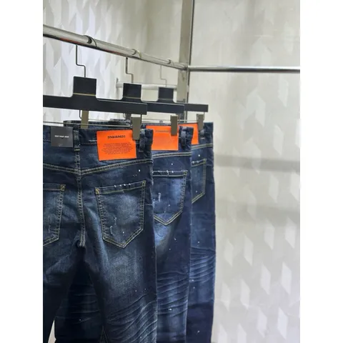 Quần Jean Nam Mẫu jean was rách + vẩy sơn cực đẹp