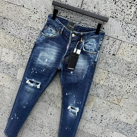 Quần Nam Jean Mẫu chữ mông kèm was rách + vẩy sơn - shop mới mong ae ủng hộ ạ