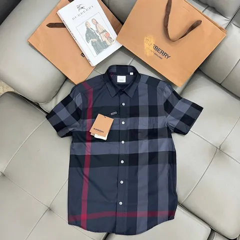 Áo sơ mi Kẻ Nam Bản LA Vải cotton chống nhăn mềm mịn