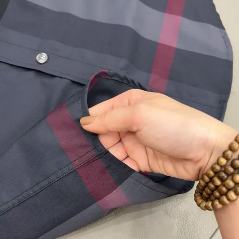 Áo sơ mi Kẻ Nam Bản LA Vải cotton chống nhăn mềm mịn