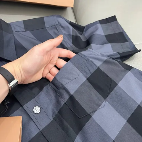 Áo sơ mi Kẻ Nam Bản LA Vải cotton chống nhăn mềm mịn