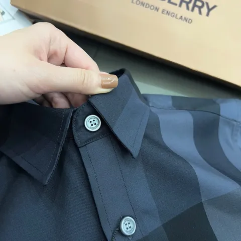 Áo sơ mi Kẻ Nam Bản LA Vải cotton chống nhăn mềm mịn
