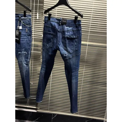 quần Jean DSQ khóa lệch , đính tang bạc số 2 - dáng Biker loại 1 - ních mới mong ae ủng hộ nha