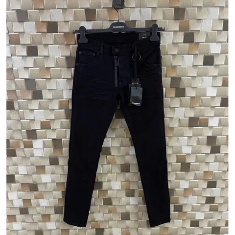 Quần Jeans Bò Nam Đen Trơn Khóa Lệch Đơn Giản Logo Innox Sáng Bóng - Nhận hàng chuẩn đẹp 1:1