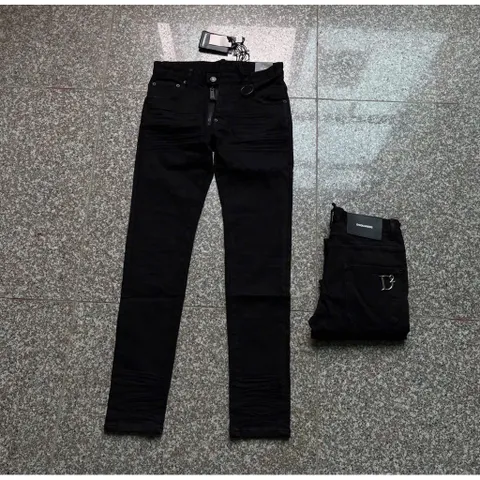 Quần Jeans Bò Nam Đen Trơn Khóa Lệch Đơn Giản Logo Innox Sáng Bóng - Nhận hàng chuẩn đẹp 1:1