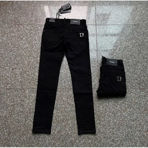 Quần Jeans Bò Nam Đen Trơn Khóa Lệch Đơn Giản Logo Innox Sáng Bóng - Nhận hàng chuẩn đẹp 1:1