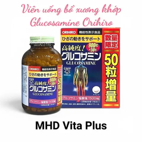 Viên uống hỗ trợ làm trơn ổ khớp, hạn chế lão hóa khớp Orihiro Glucosamine  950  viên- Nhật Bản