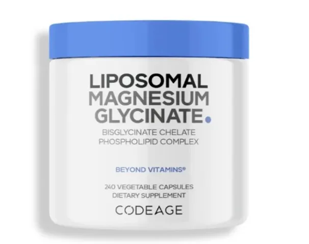 Codeage Liposomal Magnesium Glycinate - Viên Uống Hỗ Trợ Hệ Thần Kinh, Tăng Cường Sức Đề Kháng, Hộp 240 Viên Mỹ