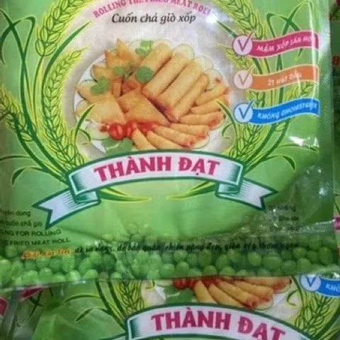 Bánh tráng bò bía đậu xanh thành đạt - 10 gói Bánh đa nem cuốn chả giò giòn xốp