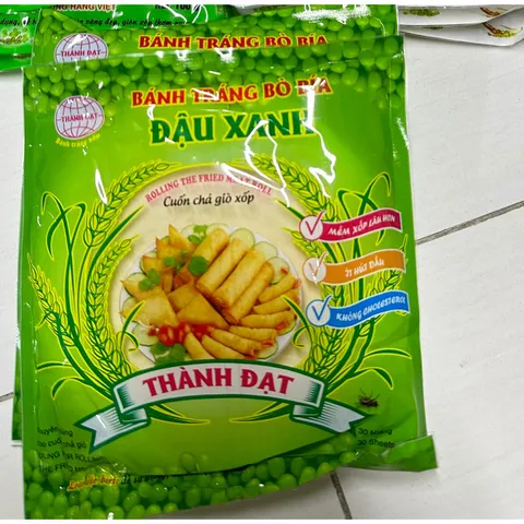 20 Gói bánh tráng bò bía đậu xanh cuốn nem - Vỏ bánh làm nem 896964