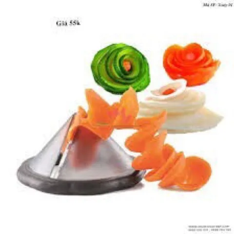 Khuôn Xoáy hoa cà rốt, dụng cụ tạo hoa rau củ bằng inox 896993