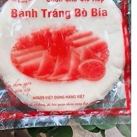 25 Lá bánh tráng bò bía cuốn chả giò xốp size 20cm - Bánh đa nem bò bía