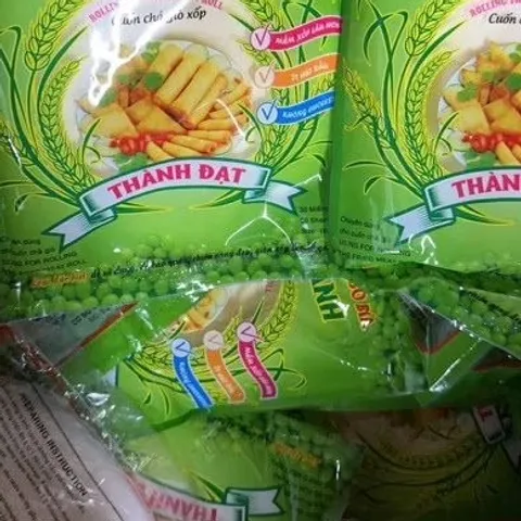 Combo 10 gói vỏ bánh tráng bò bía đậu xanh cuốn chả giò size 16cm