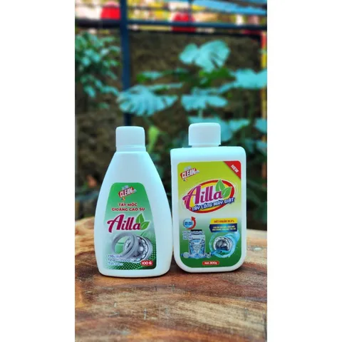 Compo Bột siêu tẩy lồng giặt Ailla 300g + tẩy gioăng cao su ,tẩy nấm mốc máy giặt 100g