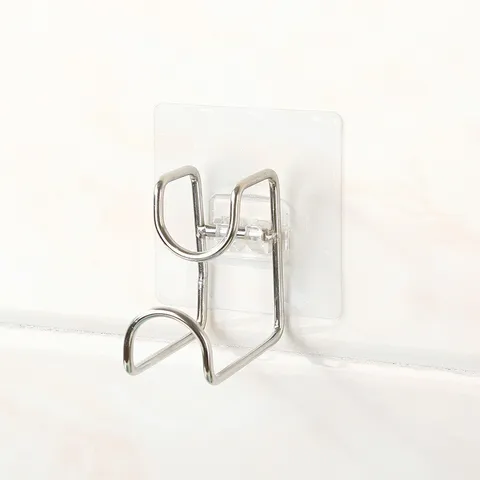 Móc treo thau chậu nhà tắm dán tường, móc dán inox miếng dán siêu dính