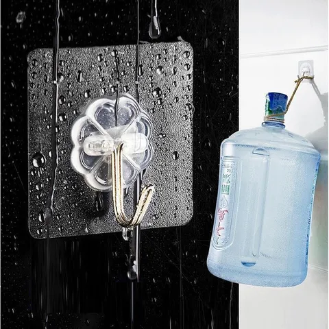 Combo 20 Móc Dán Treo Tường Trong Suốt Kích Thước 6 x 6 cm