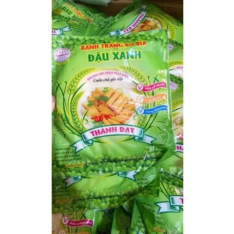 50 gói bánh tráng bò bía đậu xanh giòn xốp - Bánh đậu xanh thành đạt 897252
