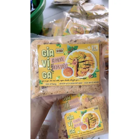 Gia vị gà ủ muối hoa tiêu dùng cho 3 con gà 897265