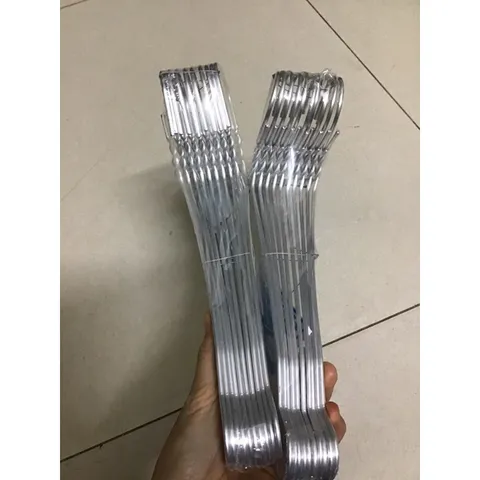 20 Móc nhôm quần áo có rãnh chống tụt loại 3 kg / Mắc áo nhôm siêu tiện ích
