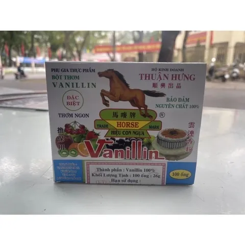 Vỉ 10 Ống bột thơm vani, bột thơm vani