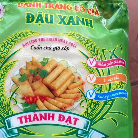 10 gói bánh đa nem đậu xanh, vỏ cuốn nem giòn xốp