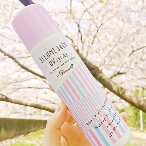 Xịt chống nắng dưỡng da thon gọn Naris PARASOLA ILLUMI skin UV Spay, UV 2-sao SPF50+ PA++++ 80Gr