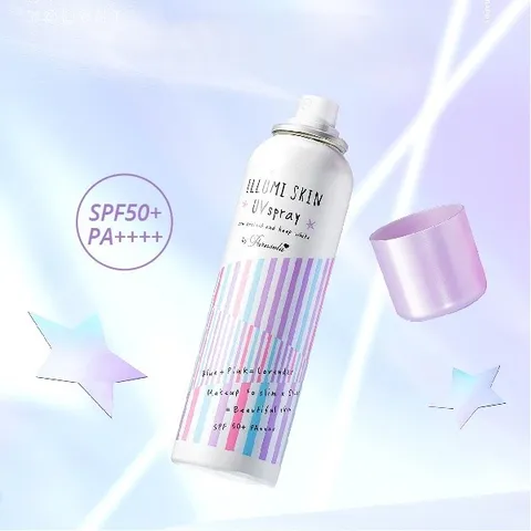 Xịt chống nắng dưỡng da thon gọn Naris PARASOLA ILLUMI skin UV Spay, UV 2-sao SPF50+ PA++++ 80Gr