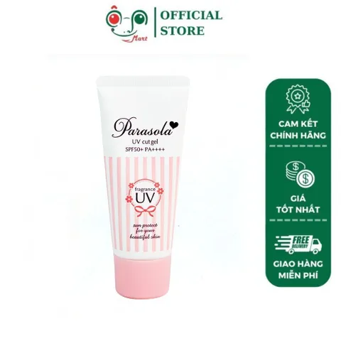Kem chống nắng Dưỡng da dạng Gel Naris Parasola Fragrance, UV 2-sao SPF50+ PA++++ 90g