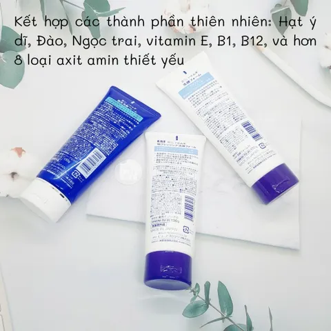 Sữa rửa mặt ý dĩ Hatomugi Naturie Nhật Bản chính hãng - Tuýp 130g, 170g