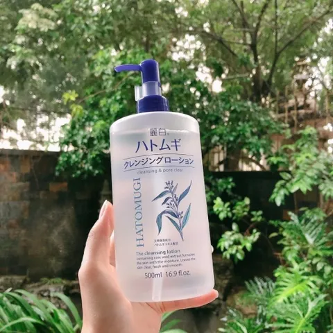 Nước Tẩy Trang Ý Dĩ Dưỡng Ẩm Sáng Da Sạch Sâu Lỗ Chân Lông Reihaku Hatomugi Cleansing Lotion 500m