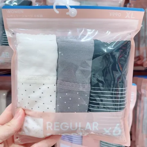 Quần chip Gu set 6 Nhật Bản siêu xinh co giãn thoải mái thấm hút nhanh