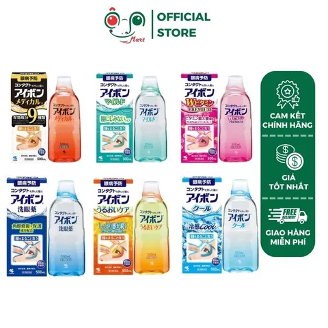 Nước rửa mắt Eyebon W Vitamin Kobayashi Nhật Bản 500ml