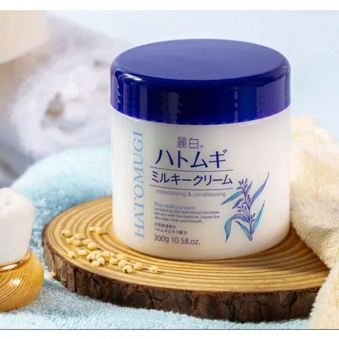 Kem dưỡng ẩm Hatomughi mẫu mới Nhật Bản - Hộp 300g
