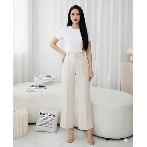 Quần công sở ống suông bản 93cm form vừa dễ mặc, kiểu dáng trẻ trung - May7254