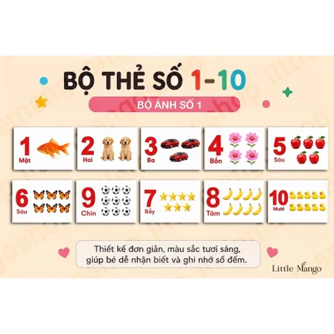 Bộ 61 Thẻ Học Thông Minh Tiếng Việt Cho Bé - Số Đếm 1-10, Bảng Chữ Cái, Phụ Âm Ghép, Nguyên Âm Ghép A5 A6 A7