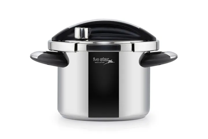NỒI ÁP SUẤT 22cm NUTRIPRO COOKER 6 Lít/7Lít INOX 304 CAO CẤP FIVESTAR PLUS 3 ĐÁY DÙNG MỌI LOẠI BẾP