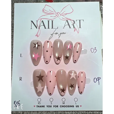 B36- nailbox thiết kế pastel ngôi sao hot 2026