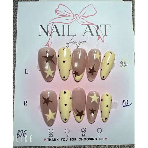 B36- nailbox thiết kế pastel ngôi sao hot 2026