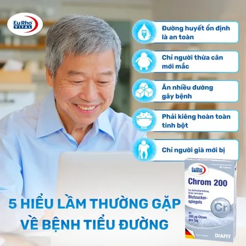 [CHÍNH HÃNG] Viên Uống Chrom 200 Hỗ Trợ Duy Trì Đường Huyết Ổn Định Đức (Hộp 60 Viên)