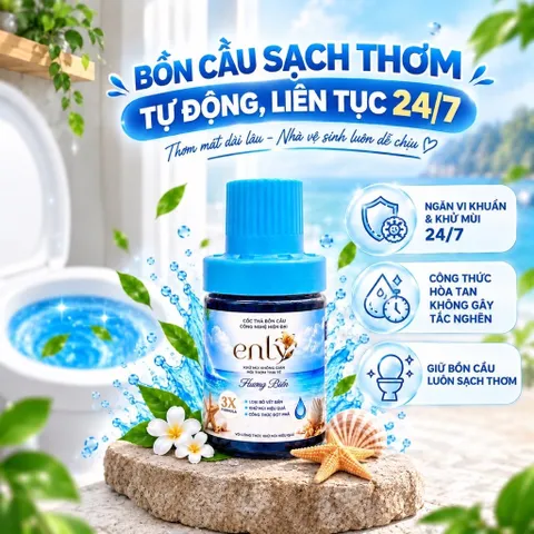 MUA 3 CỐC TẶNG 1 SÁP THƠM 50K - ENLY cốc thả bồn cầu tự động làm sạch, khử mùi, diệt khuẩn, giữ toilet luôn sạch